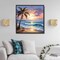 5D Coconut Tree Diamond Art Kit – Beach Sunset Full Drill DIY Crystal Rhinestone Painting for Adults (12x12 in)
